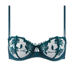 Lovessence Imperial Green Underwired Half Cup Bra