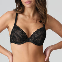 marie jo black push up bra front