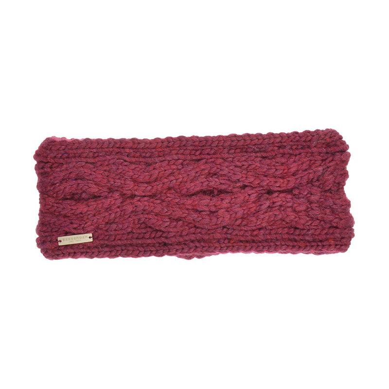 Knit Headband In Cable Structure