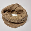 seeberger beige knit loop scarf