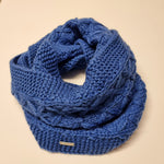 seeberger indigo knit loop scarf