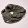 seeberger khaki knit loop scarf