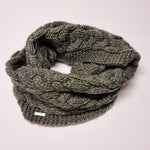 seeberger khaki knit loop scarf