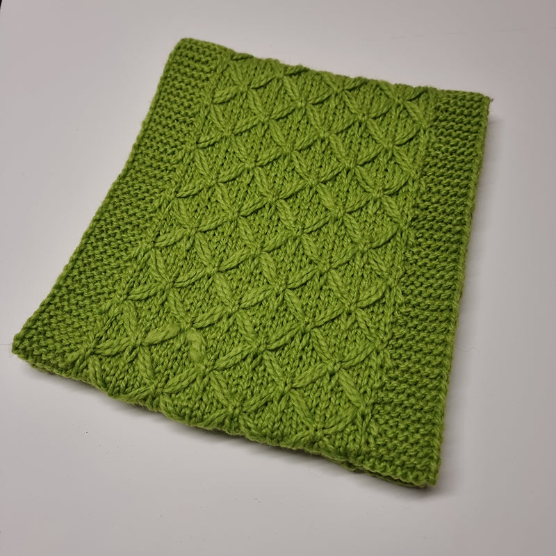 seeberger green loop scarf flat