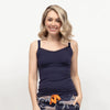 navy vest top