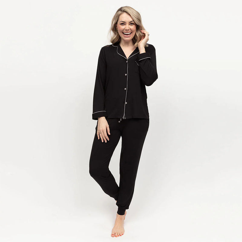 cyberjammies black jersey pyjama set