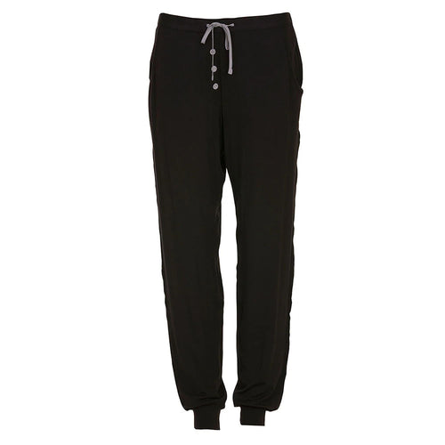 black jersey pyjama bottom