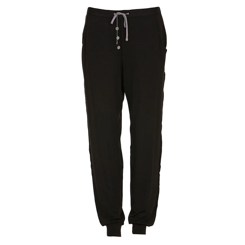 black jersey pyjama bottom