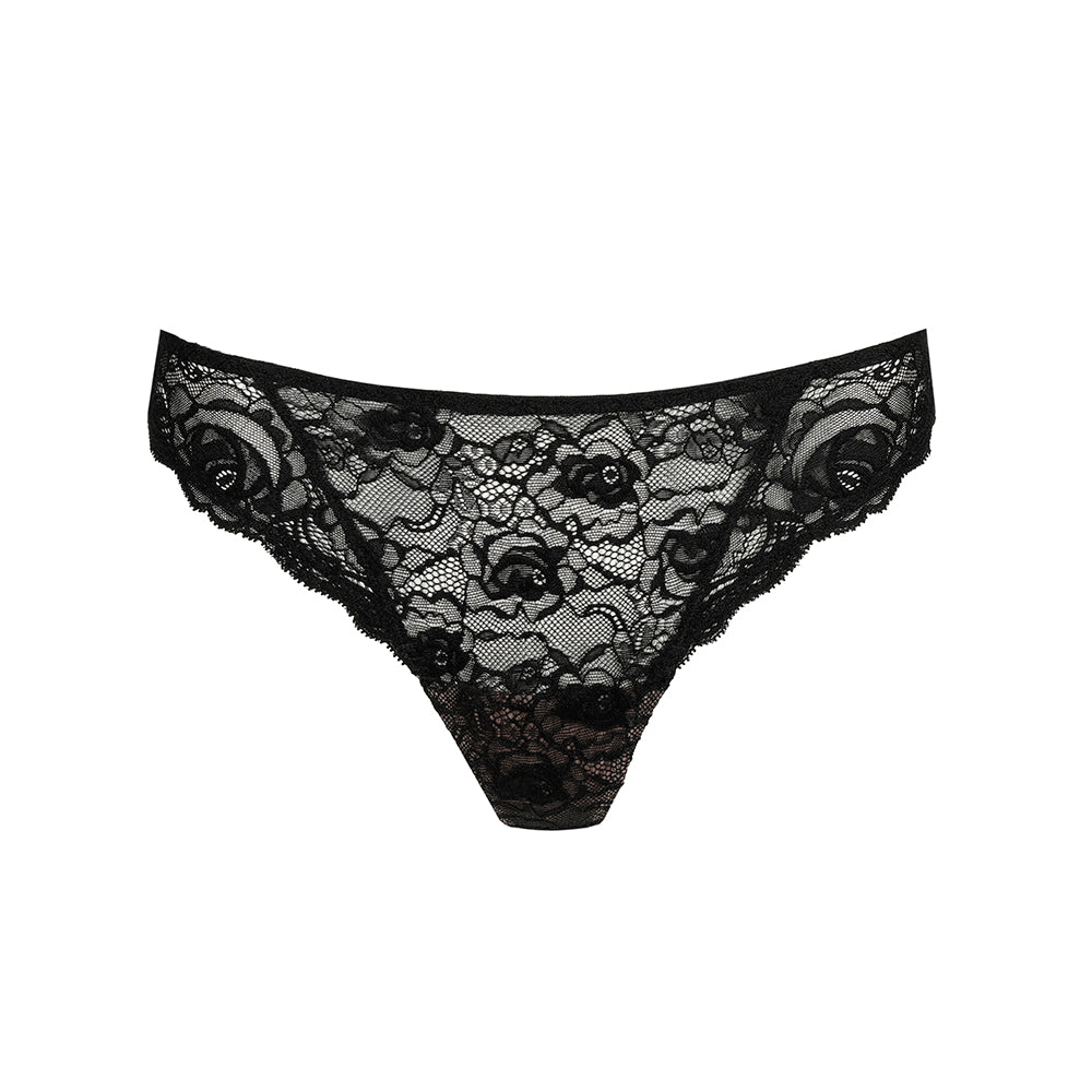 marie jo lace black thong