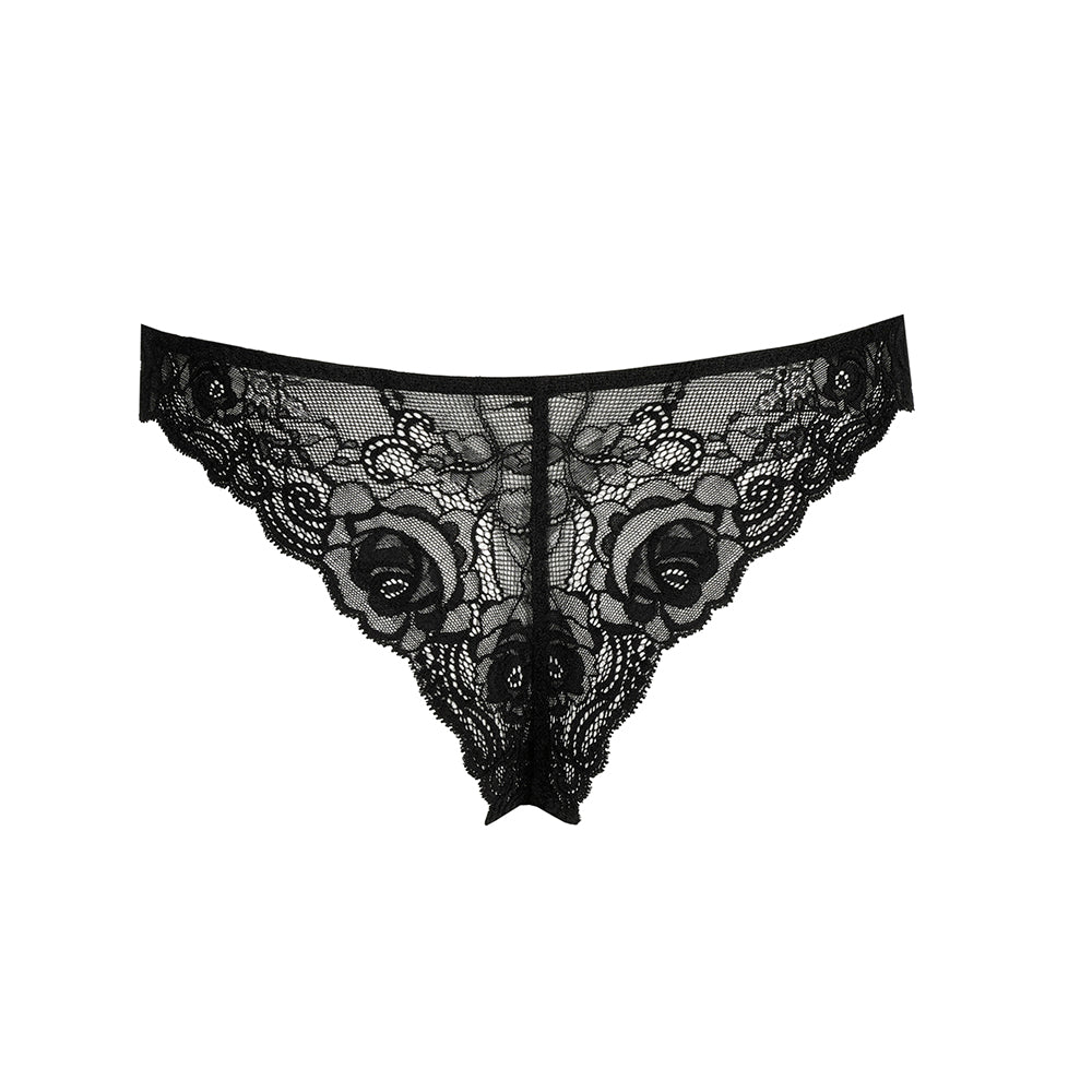 marie jo lace black thong back