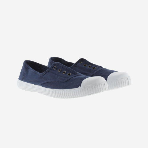 navy canvas shoes