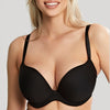 black moulded bra