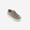 lace canvas trainers