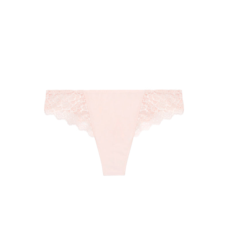 simone perele lace blush pink thong