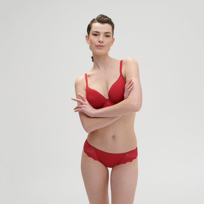 Caresse Tango Red 3D Spacer T-Shirt Bra