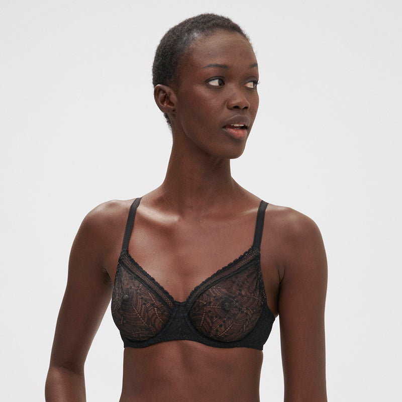 black lace bra