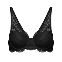 karma lace black plunge bra