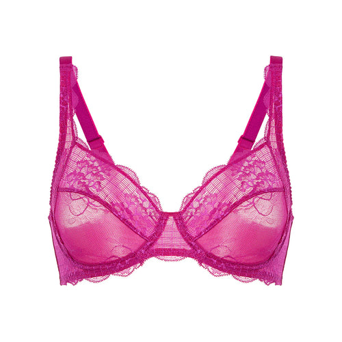 simone perele pink lace bra