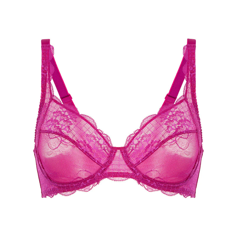 simone perele pink lace bra