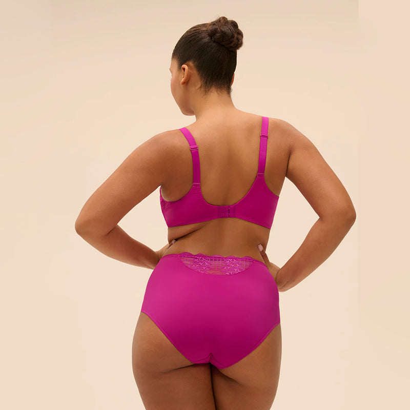 simone perele pink bra and knicker set back