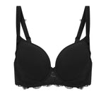 black smooth t shirt bra