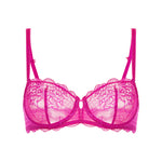 simone perele pink half cup bra