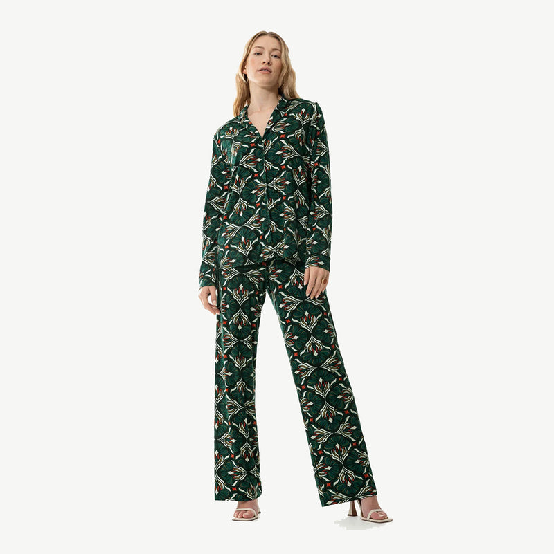 Serie Lee Green Leaves Pyjamas