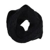 knit black scarf