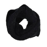 knit black scarf