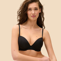simone perele black t shirt bra