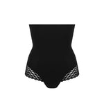 black high waist control brief