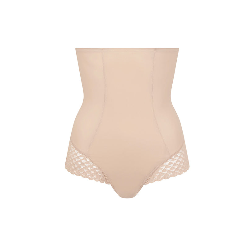 nude high waist control brief