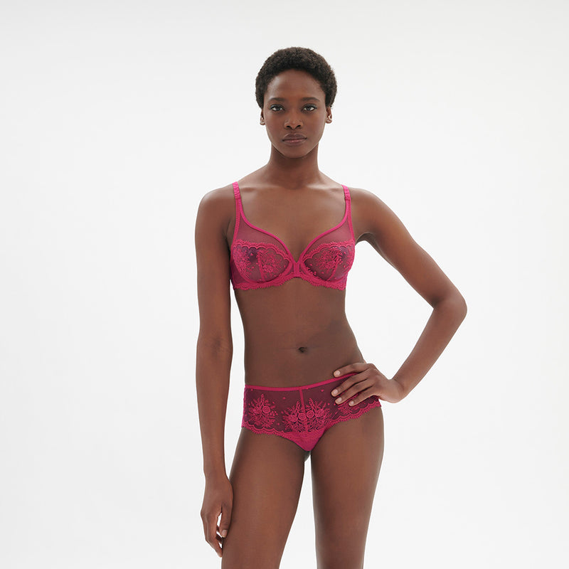 pink lace lingerie