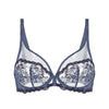 blue lace bra