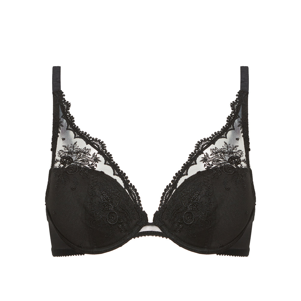 simone perele black push up bra