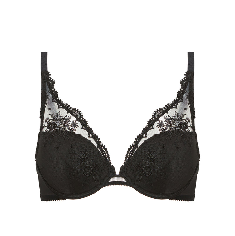 simone perele black push up bra