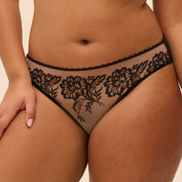 simone perele black lace brief