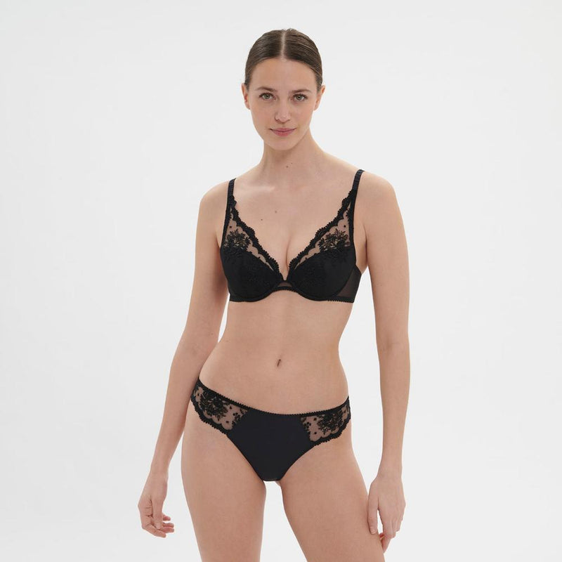 simone perele black push up bra