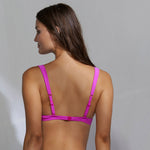 Bamboo Solid Intense Pink Underwired Bikini Top