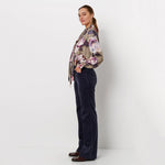 tony  navy corduroy trousers