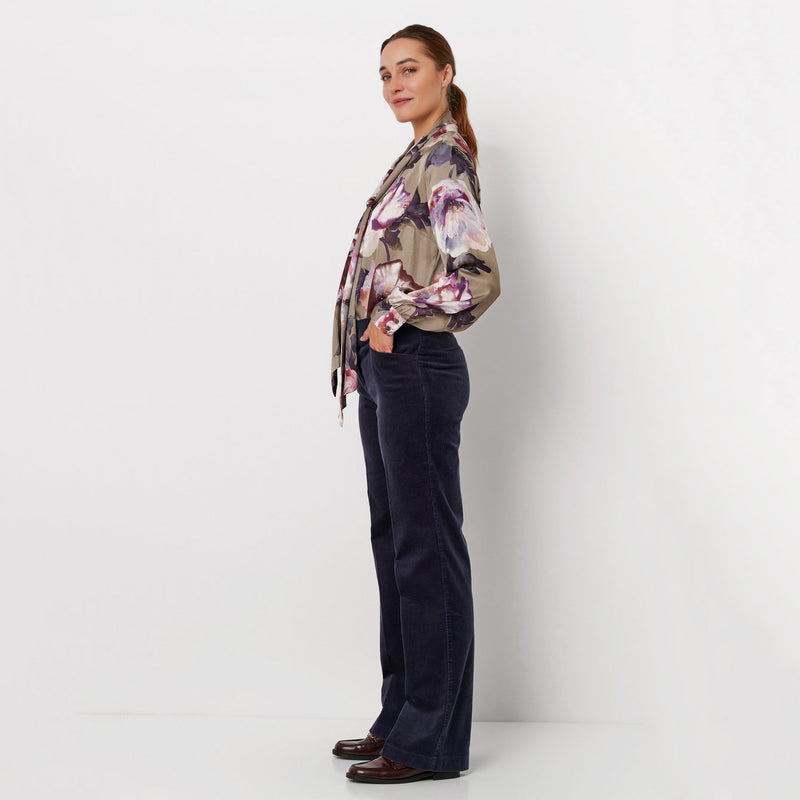 tony  navy corduroy trousers