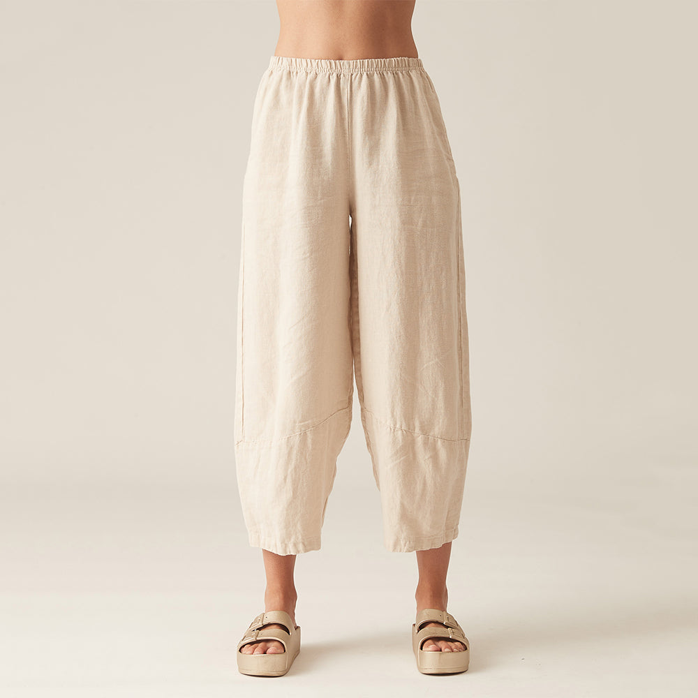 Loose linen trousers clearance