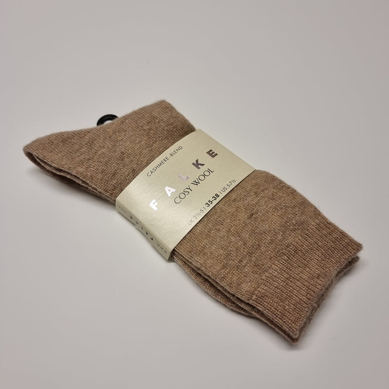 falke cosy wool socks beige