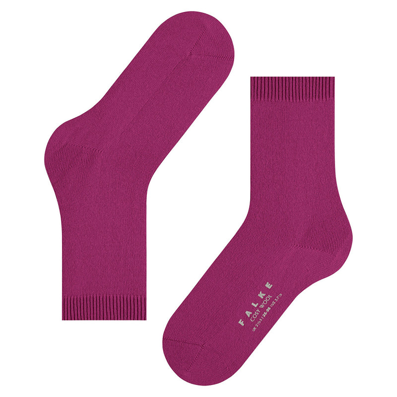 falke cosy wool socks berry