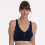 navy soft bra