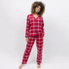 Noél Womens Super Cosy Check Pyjama Top