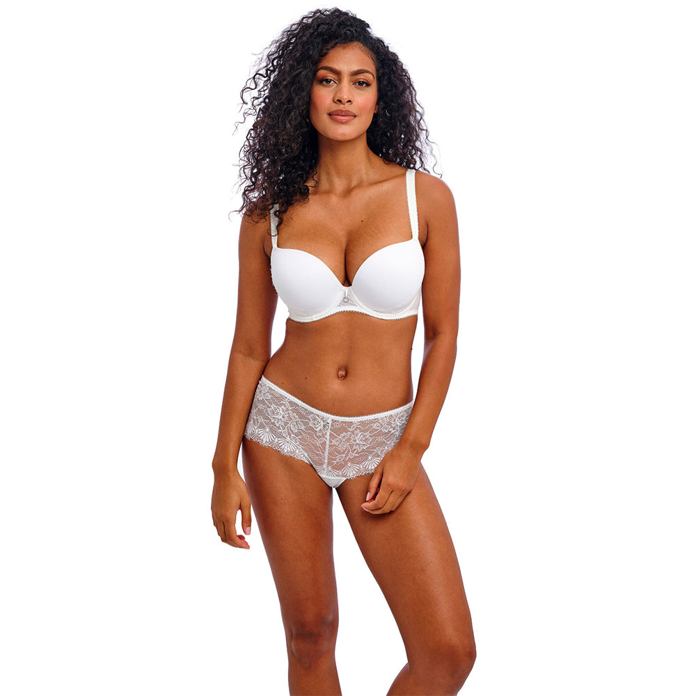 fascinate underwired t-shirt bra and shorty set