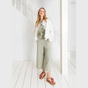 cropped gingham trousers