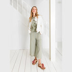 cropped gingham trousers