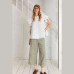 cropped gingham trousers